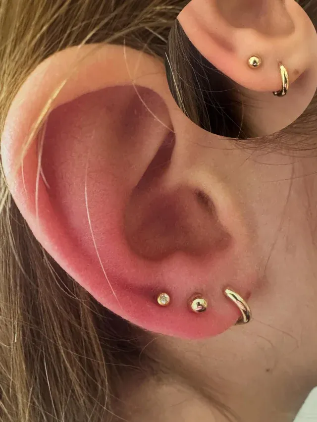 Piercing at @polished_dulwich #northcrossroadmarket #lovenorthcrossrd #piercing